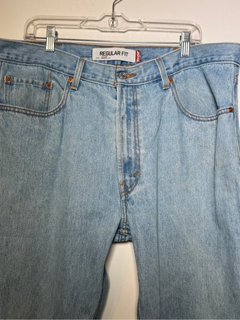Levi's 505 Regular Fit 38x32 Light Blue Men’s Jeans